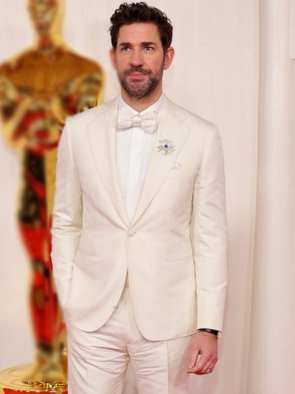John Krasinski Oscar 2024 White Suit