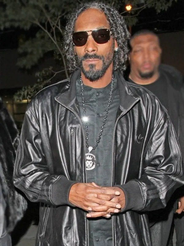 Snoop Dogg Leather Black Jacket