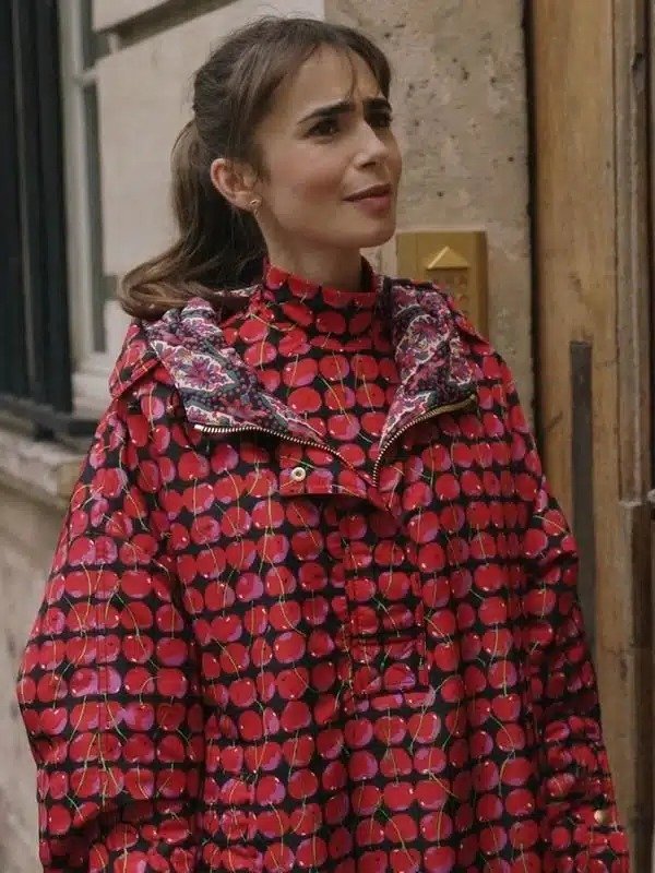 Emily In Paris Season 03 Lily Collins Cherries Jacket