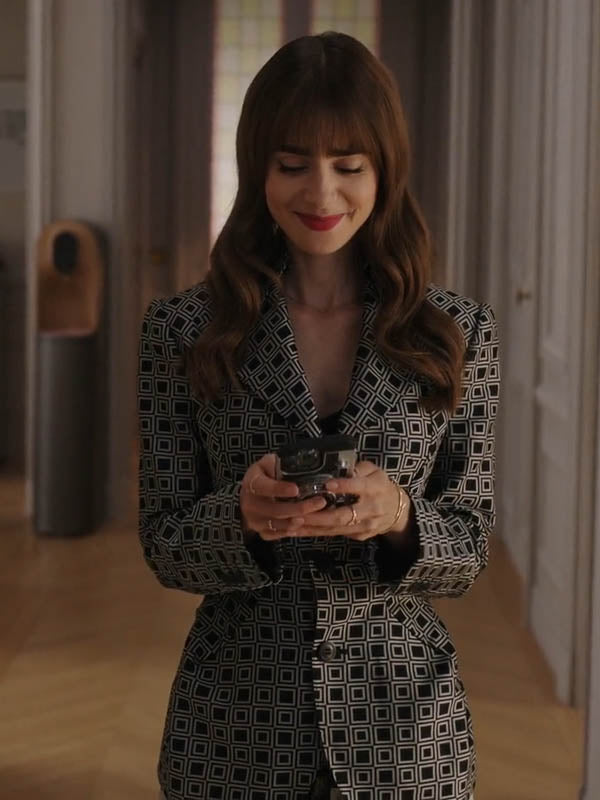 Emily in Paris S03 Emily’s Black & Grey Blazer