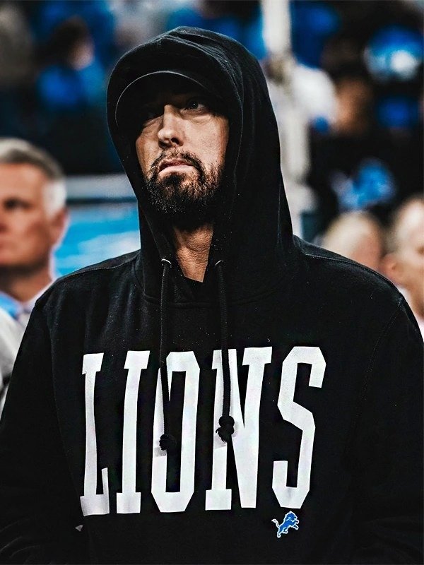 Eminem Detroit Lions Black Fleece Hoodie