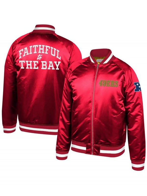 red 49ers bomber jacket