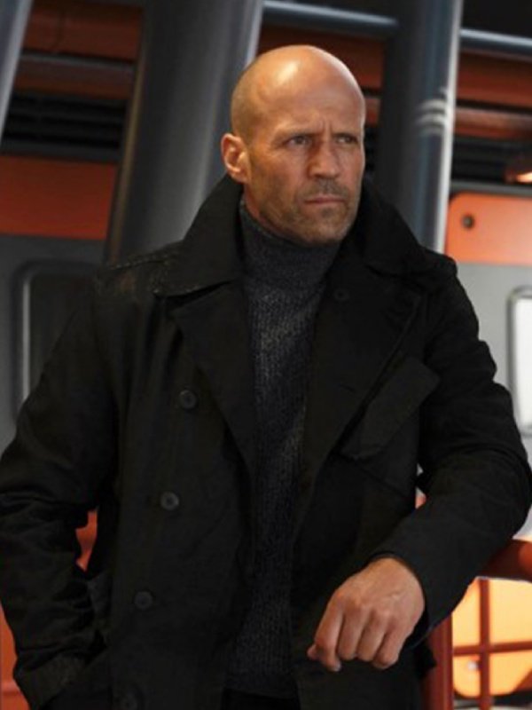 Jason Statham Meg 2 The Trench Black Coat