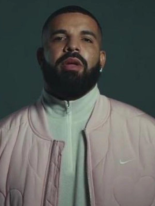 Drake Laugh Now Cry Later Pink Bomber Jacket