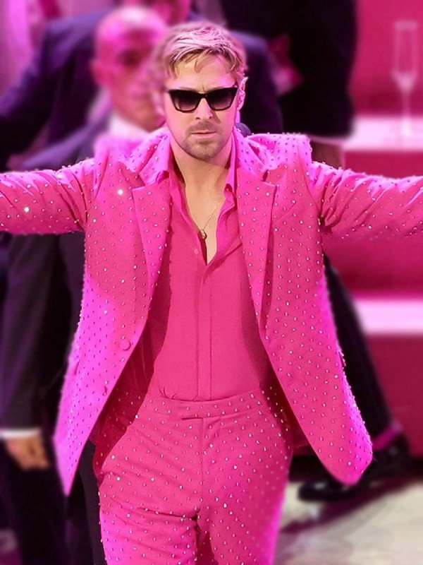 Oscars 2024 Ryan Gosling Pink Suit
