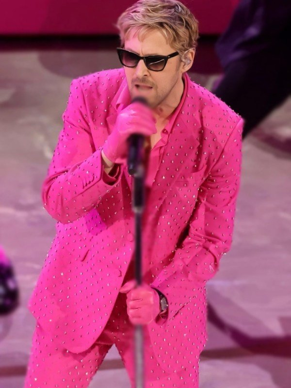 Oscars 2024 Ryan Gosling Pink Suit