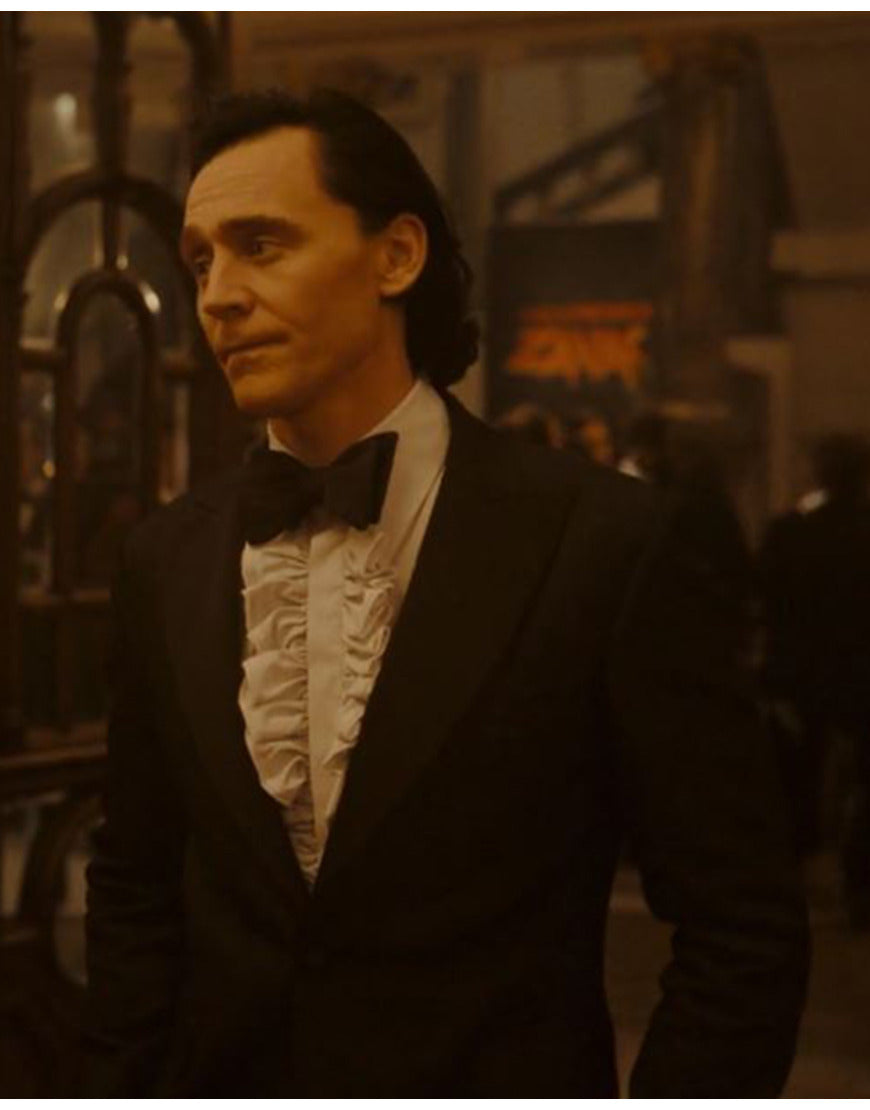 Loki Season 2 Tom Hiddleston Black Suit - PINESMAX