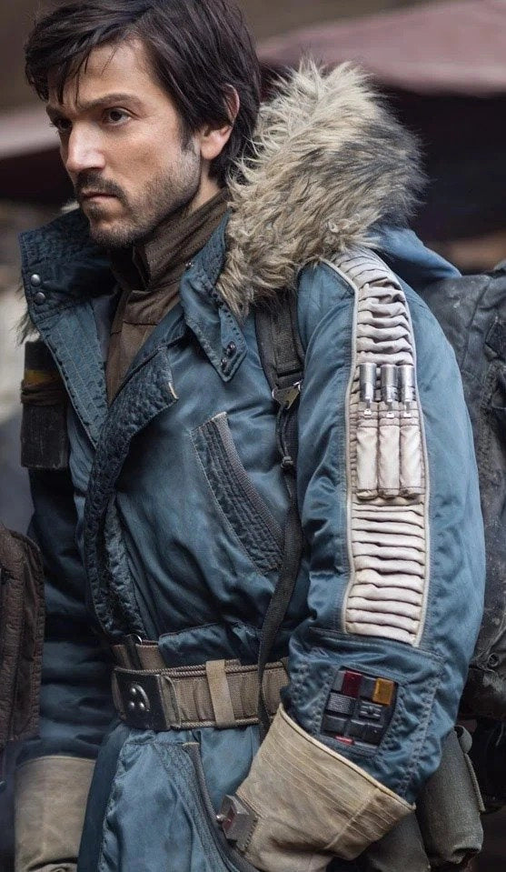 Star Wars Rogue One Captain Cassian Andor Parka Hoodie