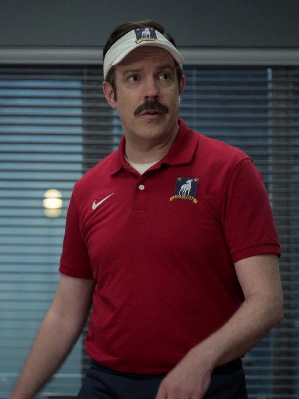 Ted Lasso S03 Jason Sudeikis Red Polo Shirt