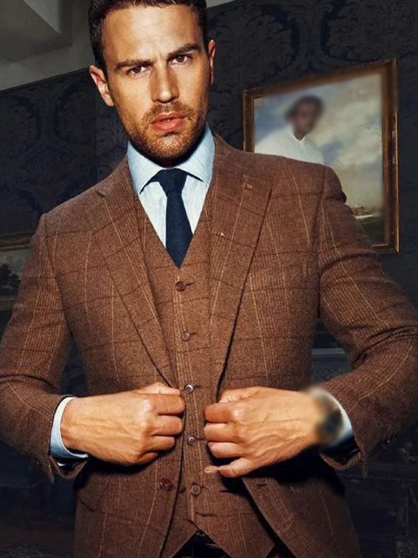 The Gentlemen 2024 Theo James Brown Suit