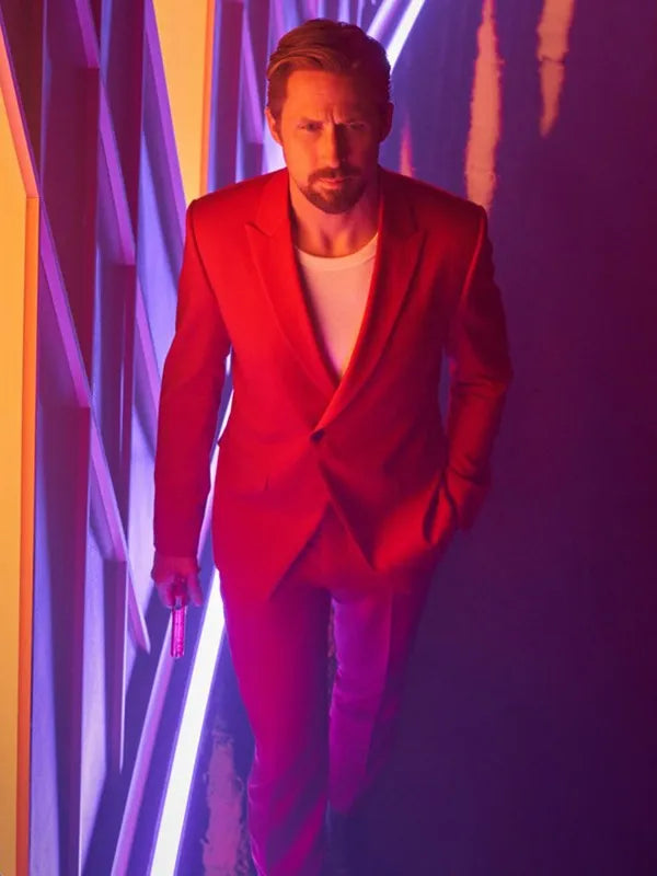 The Gray Man 2022 Ryan Gosling Red Suit