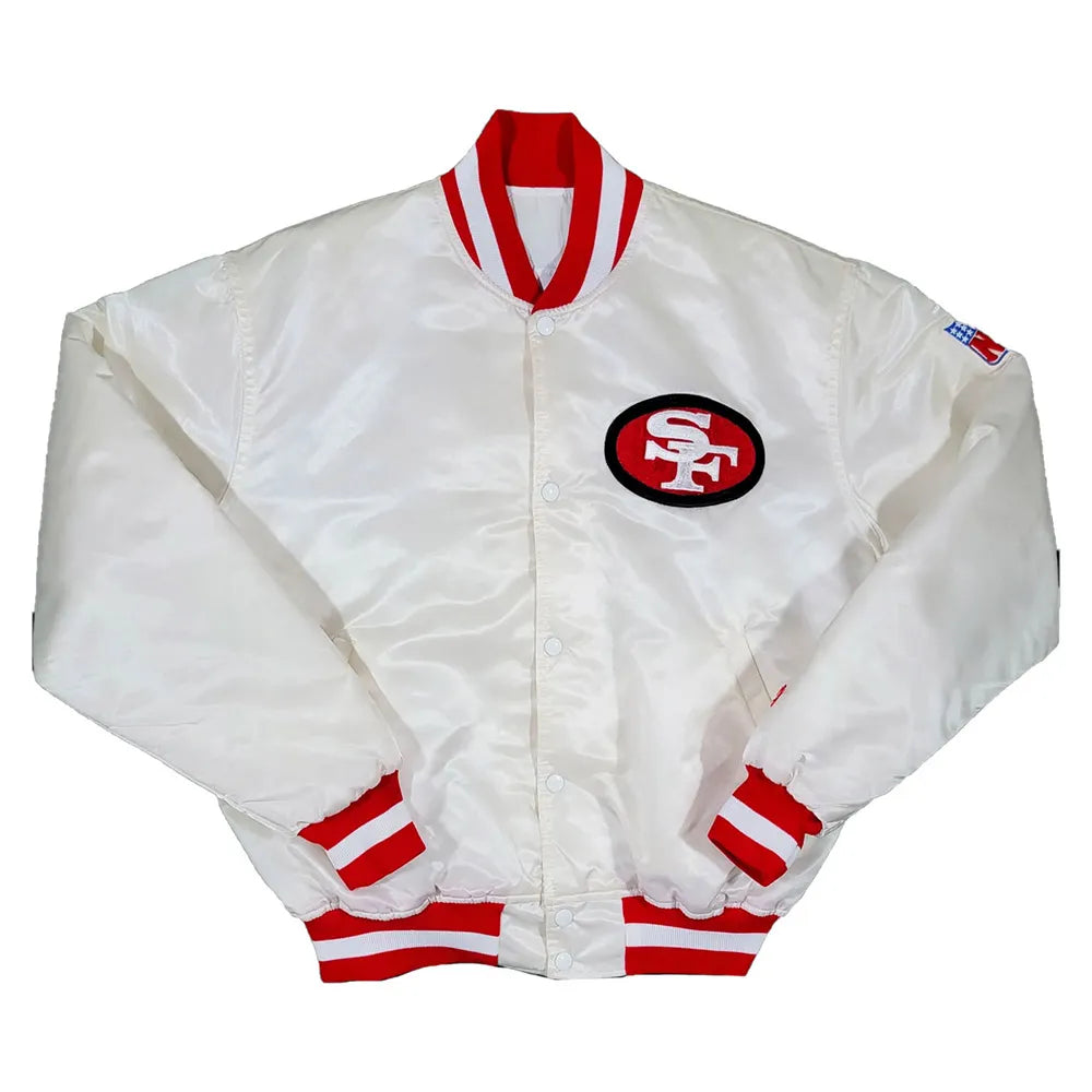 49ers vintage satin jacket