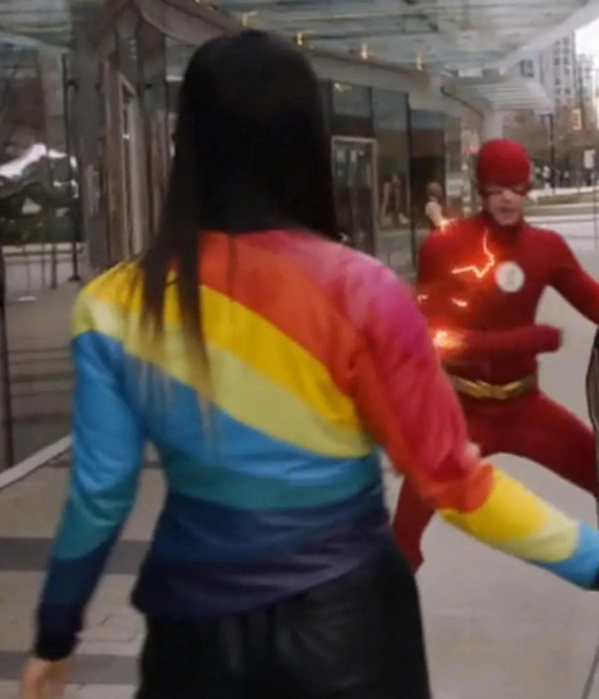 Jona Xiao The Flash Rainbow Raider Jacket