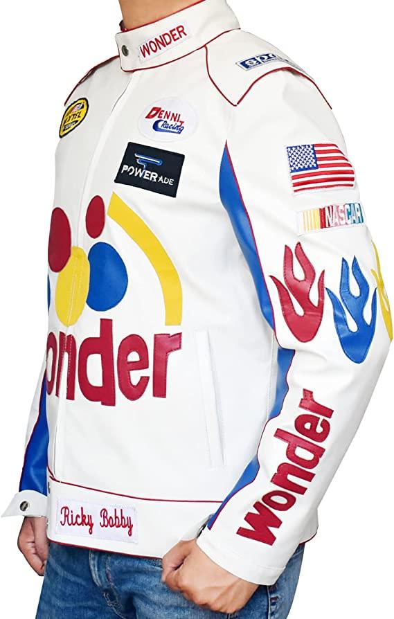 Wonder Bread The Ballad of Ricky Bobby Faux Leather Jacket - PINESMAX