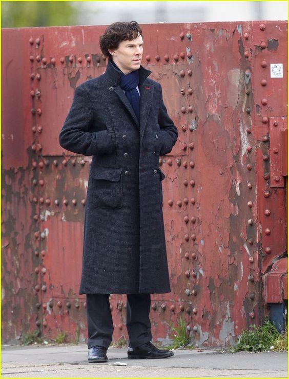 Sherlock Holmes Benedict Cumberbatch Wool Coat - PINESMAX