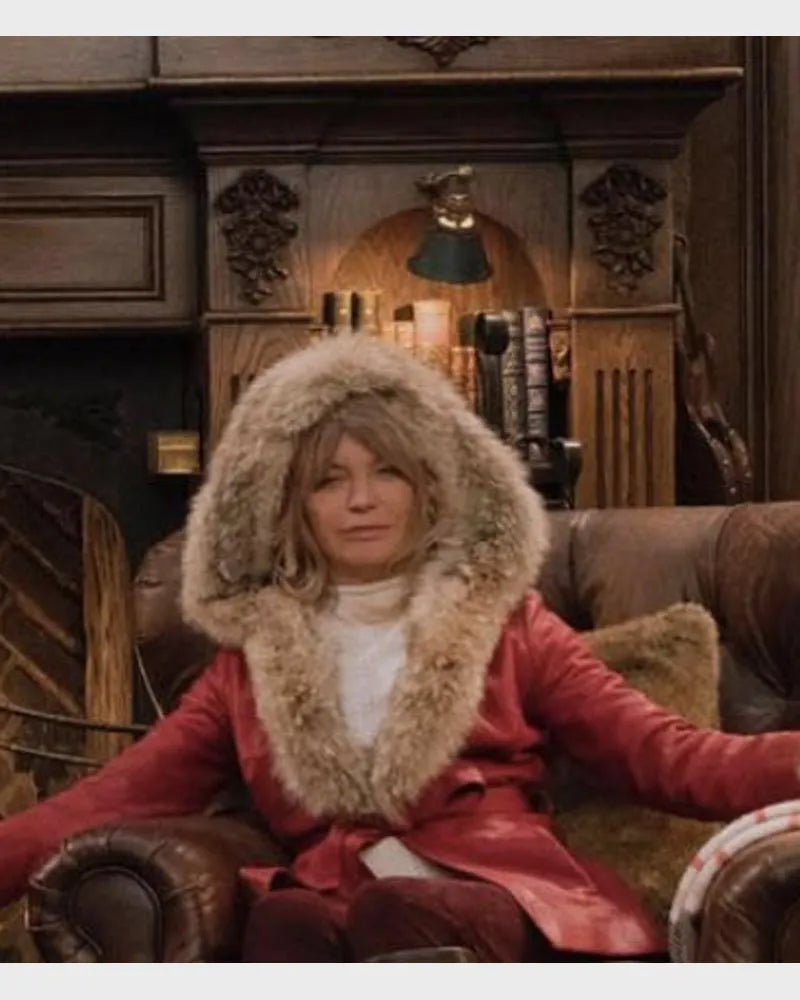 Goldie Hawn The Christmas Chronicles Red Jacket - PINESMAX