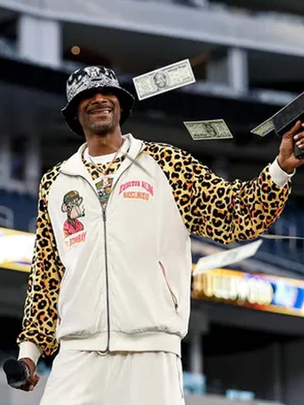 Death Row Snoop Dogg Leopard Track Jacket - PINESMAX