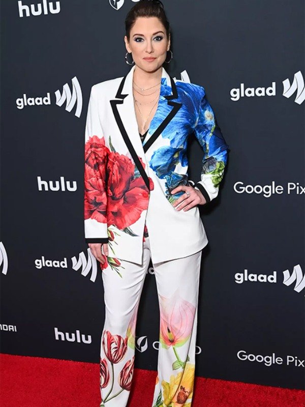 The 2024 GLAAD Media Awards Chyler Leigh Printed Suit