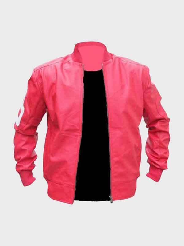 8 Ball Pink Leather Jacket - PINESMAX