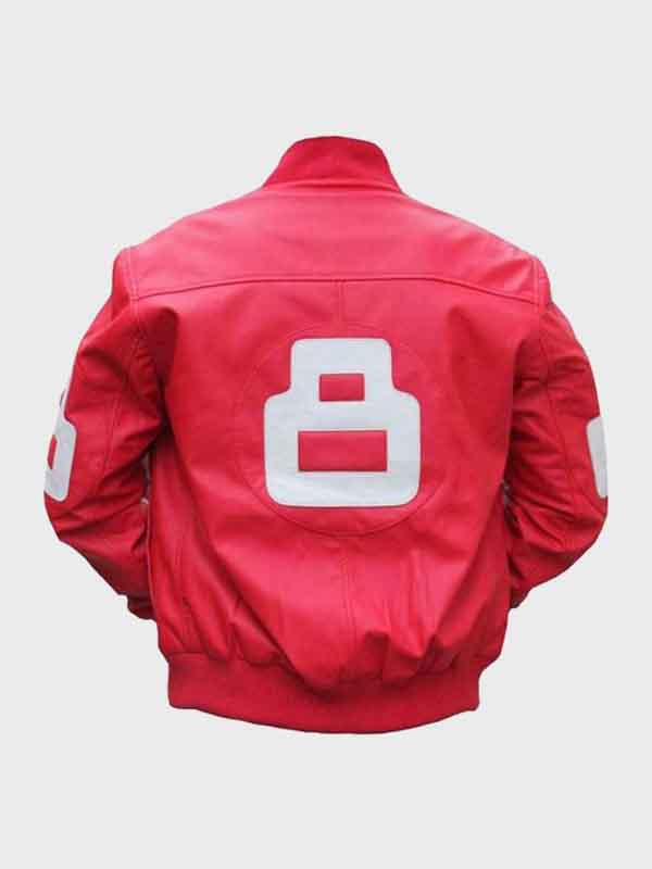 8 Ball Pink Leather Jacket - PINESMAX