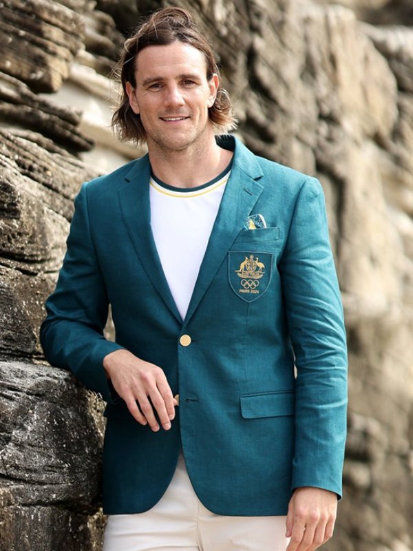 Australian Olympic 2024 Uniform Blue Blazer