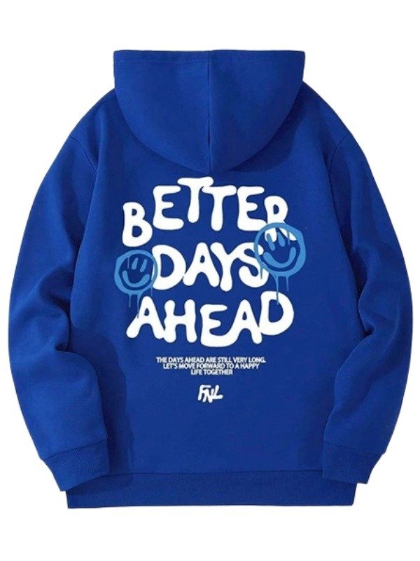 Better Days Ahead Blue Hoodie