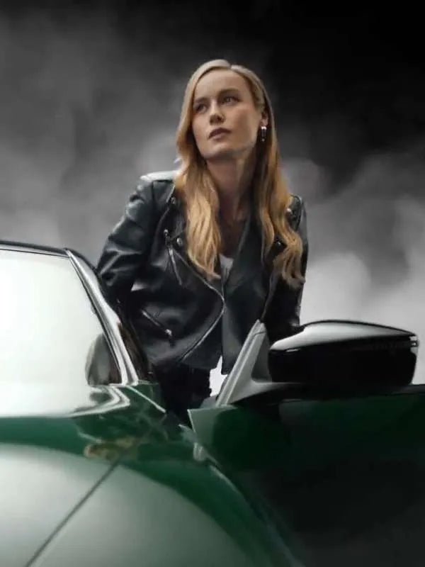 Fast X 2023 Brie Larson Black Leather Jacket - PINESMAX