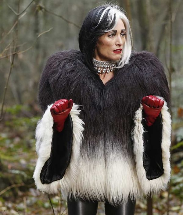 Cruella De Vil Once Upon a Time Fur Jacket - PINESMAX