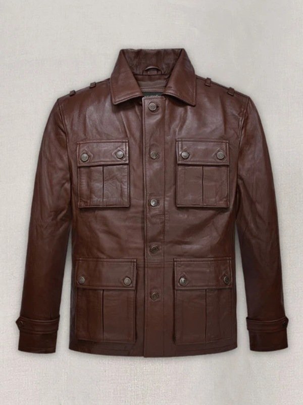 Sebastian Stan A Different Man 2024 Leather Brown Jacket