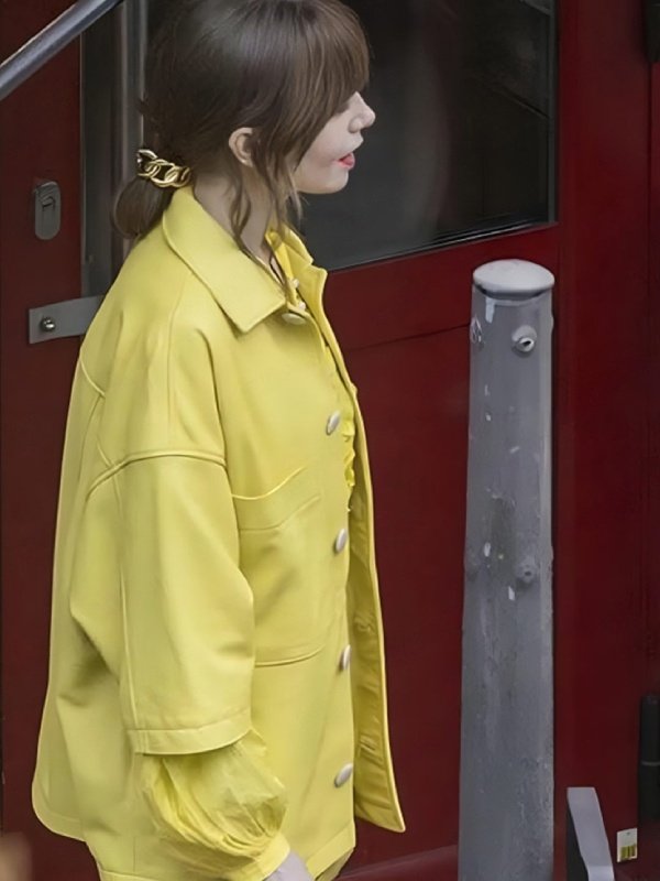 Emily In Paris Season 4 Emily Cooper Yellow Jacket