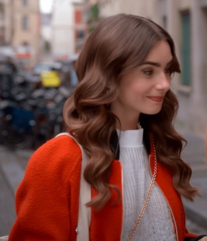Emily In Paris S02 Emily Cooper Orange Jacket