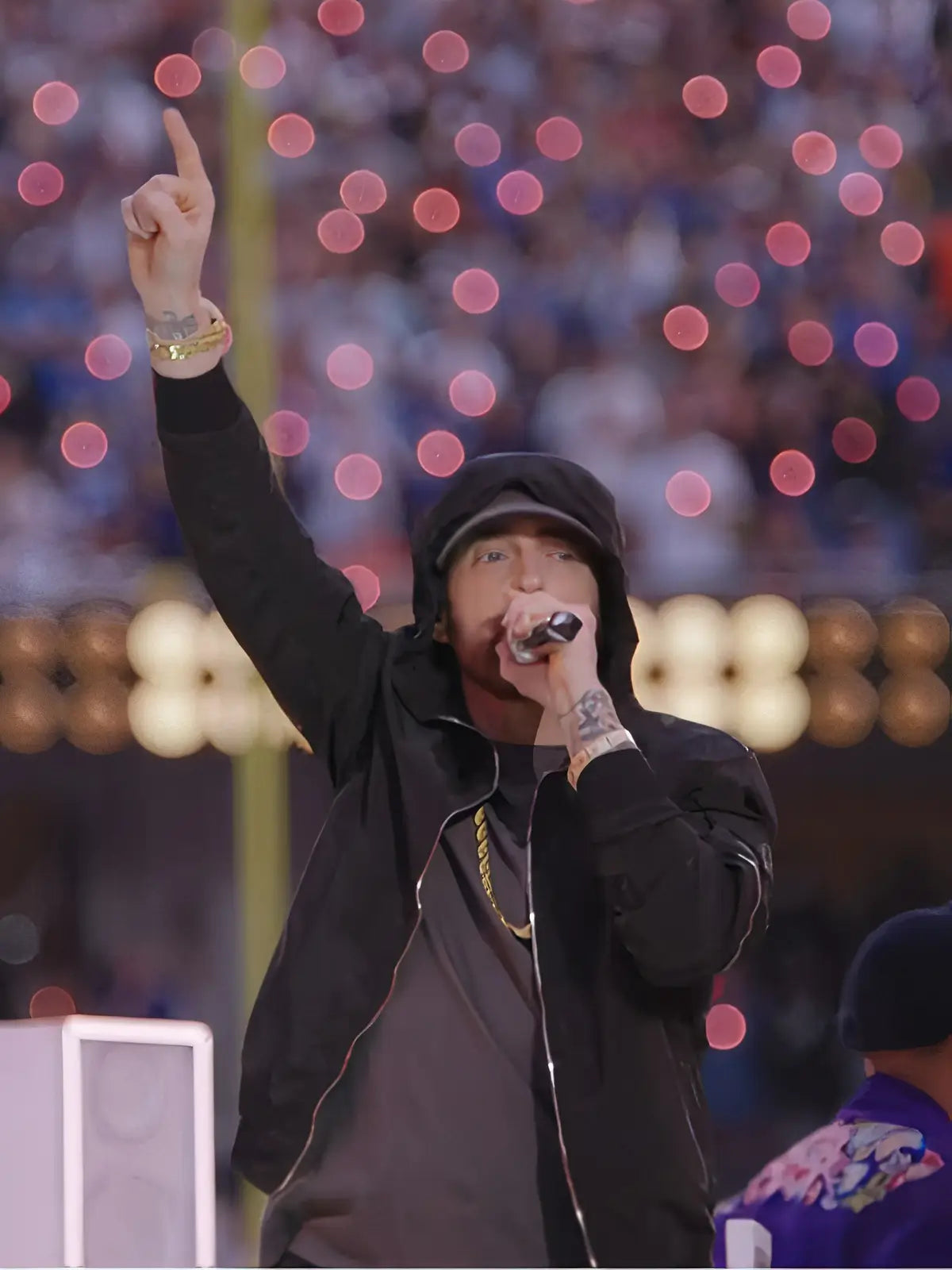 Super Bowl Halftime Eminem Black Hoodie - PINESMAX