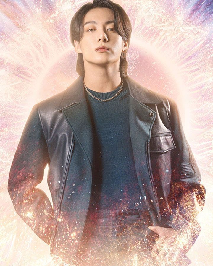 BTS Jung Kook Dreamers Leather Jacket FIFA World Cup 2022