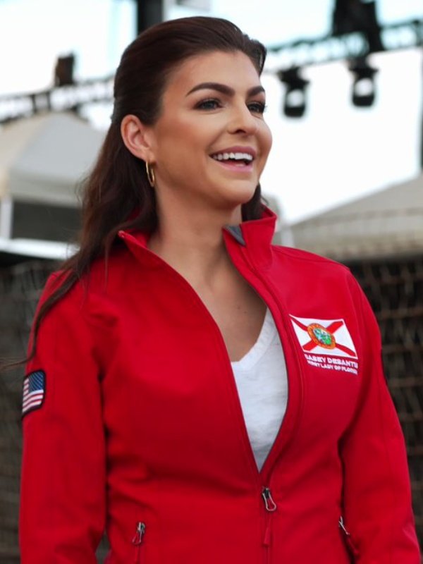First Lady of Florida Casey DeSantis Red Jacket - PINESMAX