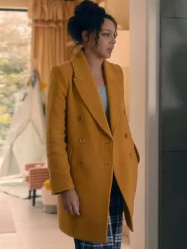 Adelle Leonce Fool Me Once 2024  Yellow Coat