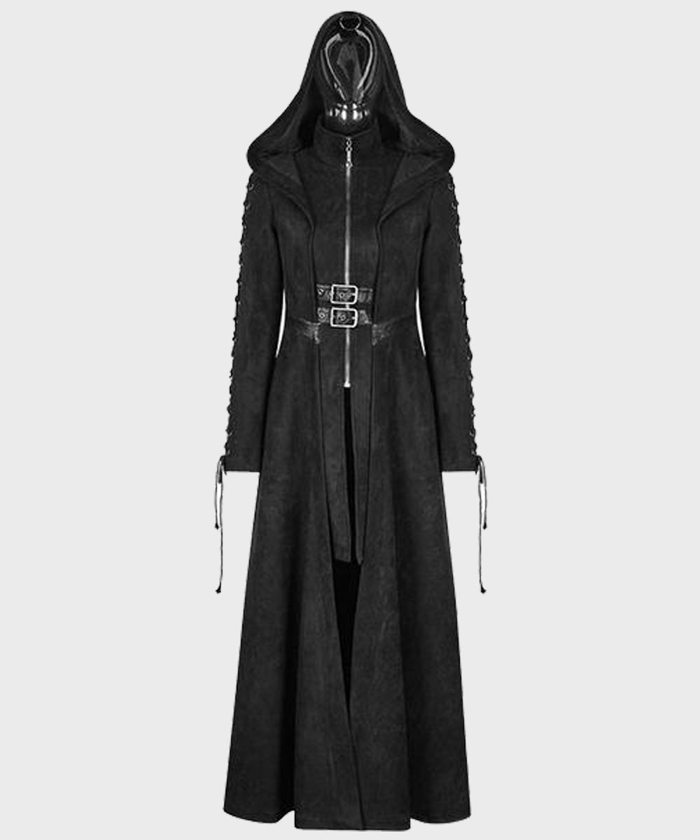 Gothic Dark Angel Hooded Coat - PINESMAX