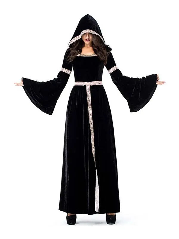Halloween Gothic Medieval Witch Costume - PINESMAX