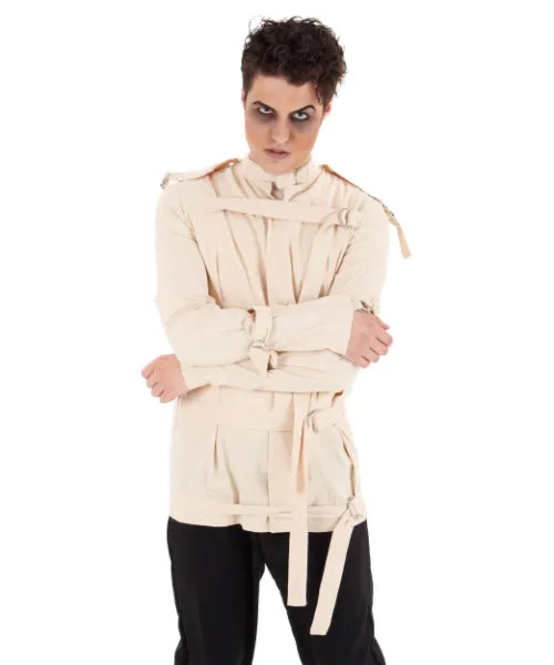Halloween Cotton Straight Beige Jacket - PINESMAX