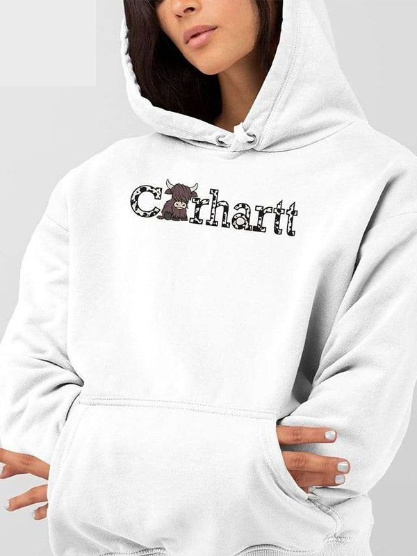 Highland Cow Carhartt Pullover Hoodie - PINESMAX