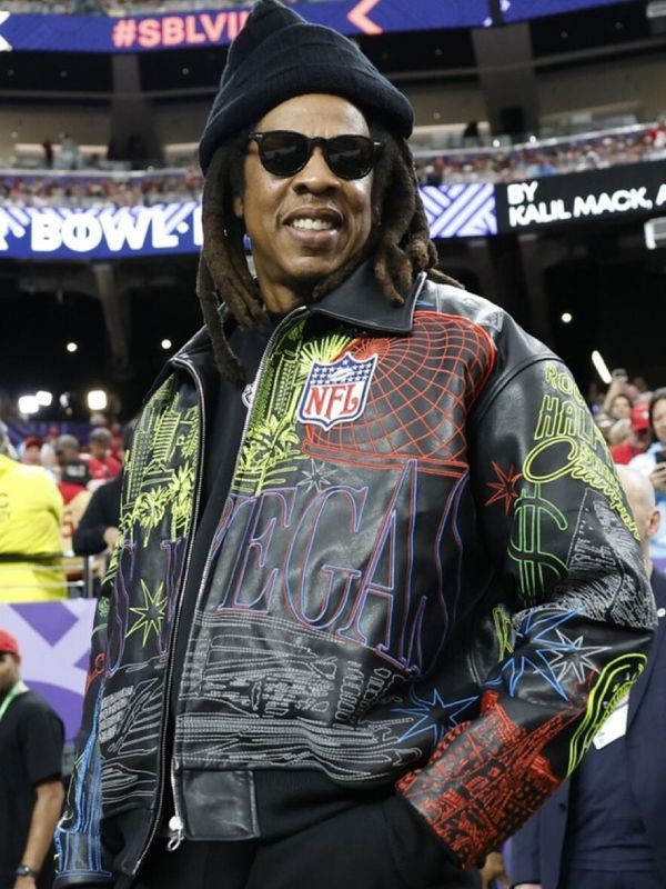 2024 Super Bowl LVIII Jay-Z Leather Jacket