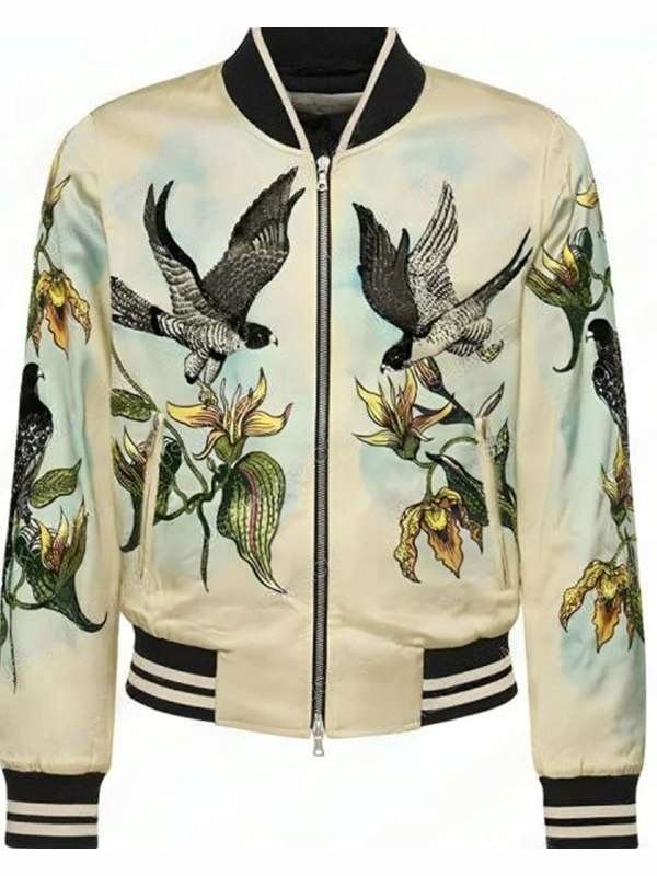 John Legend The Voice Bird Print Bomber Jacket