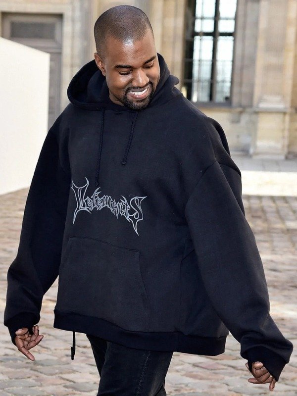Kanye West Vetements Black Hoodie - PINESMAX