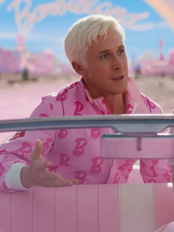 Barbie 2023 Ryan Gosling Pink Tracksuit - PINESMAX