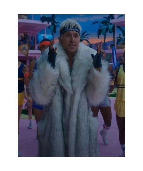 Barbie 2023 Ryan Gosling Fur Coat - PINESMAX