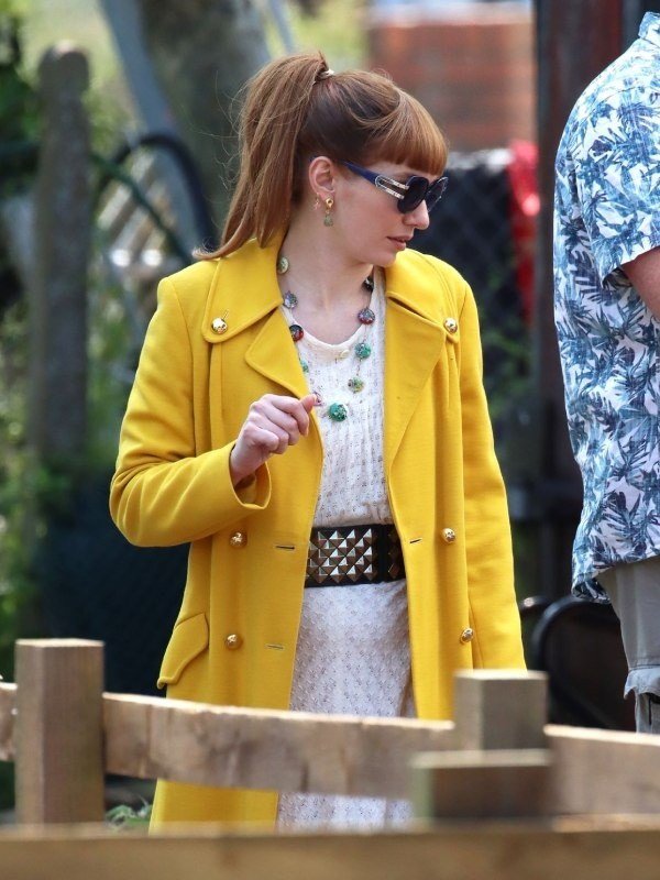 The Outlaws Eleanor Tomlinson Yellow Coat - PINESMAX