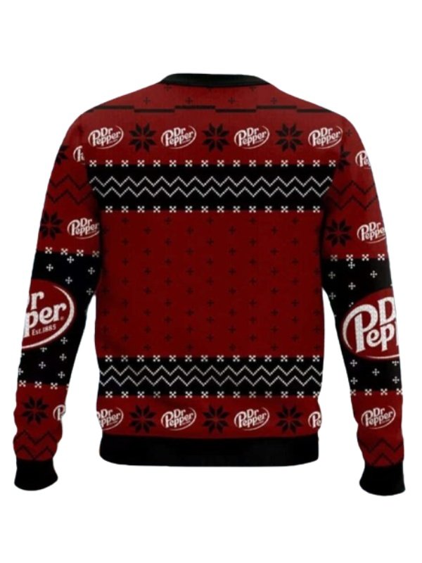 Dr Pepper Ugly Christmas Red Sweater