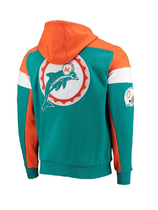 NFL Miami Dolphins Throwback Vintage Hoodie - PINESMAX