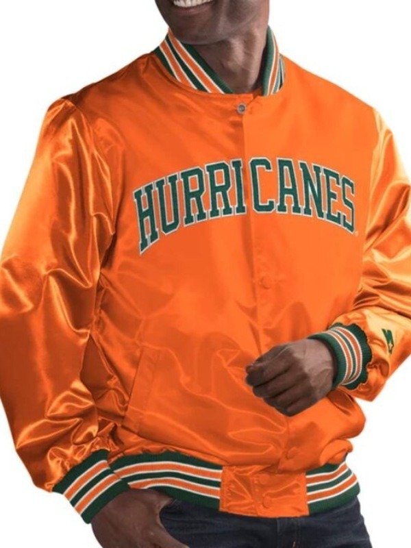 Miami Hurricanes Satin Jacket - PINESMAX