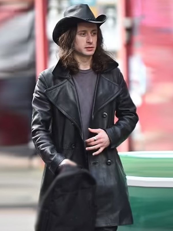 Rory Culkin 5lbs Of Pressure 2024 Black Leather Coat