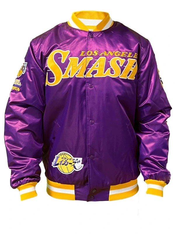 My Hero Academia Los Angeles Lakers Purple Jacket